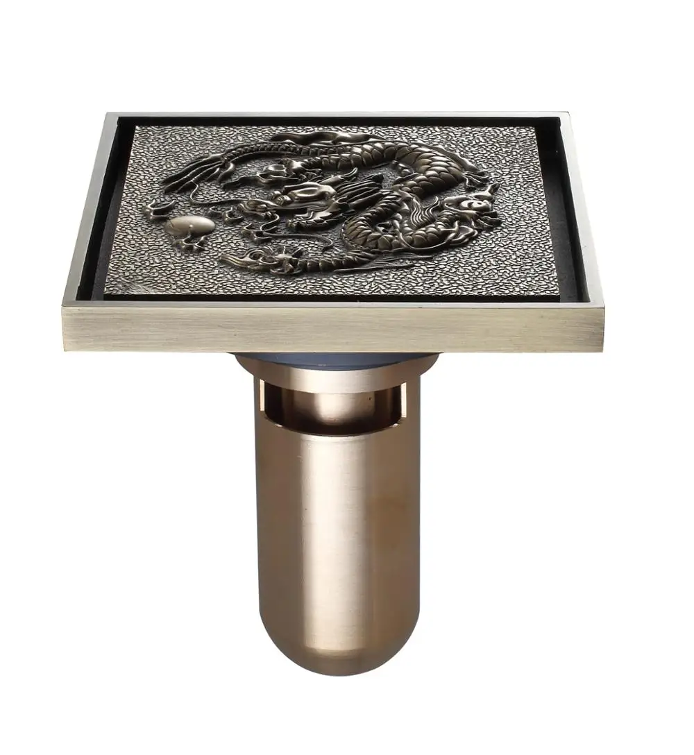 Deep water seal floor drain