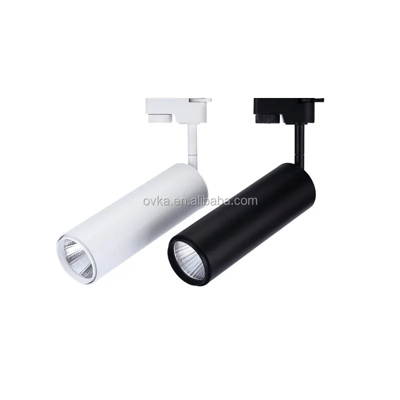 factory price exhibition hall led track light 12w led track rail spot light for shop store