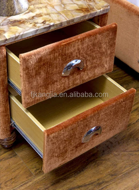 
European Style High Headboard Fabric Bed 