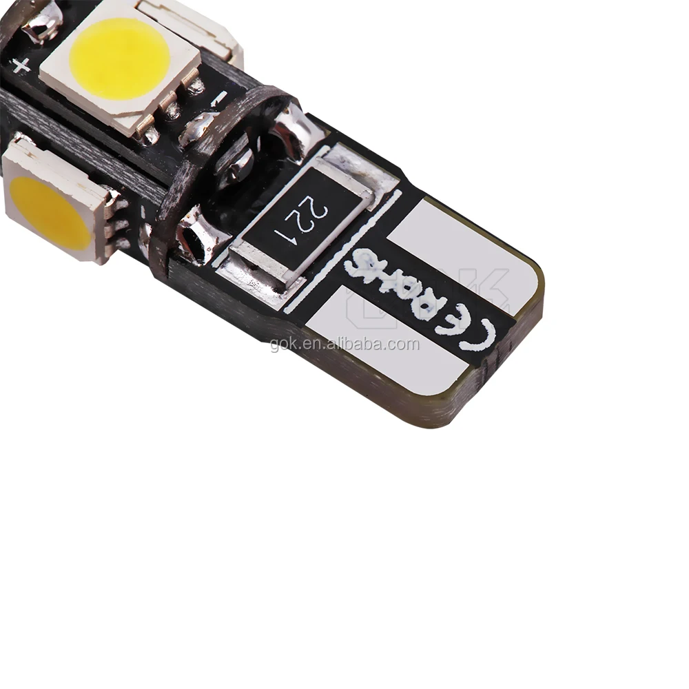 12v w5w canbus T10 5smd 5050 led car interior led roof reading light car ceiling light dome light bulb