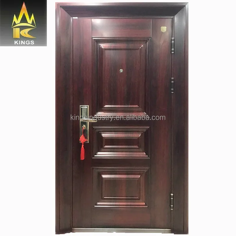
Hot Sale Good Quantity indian main door designs Steel metal door security door 