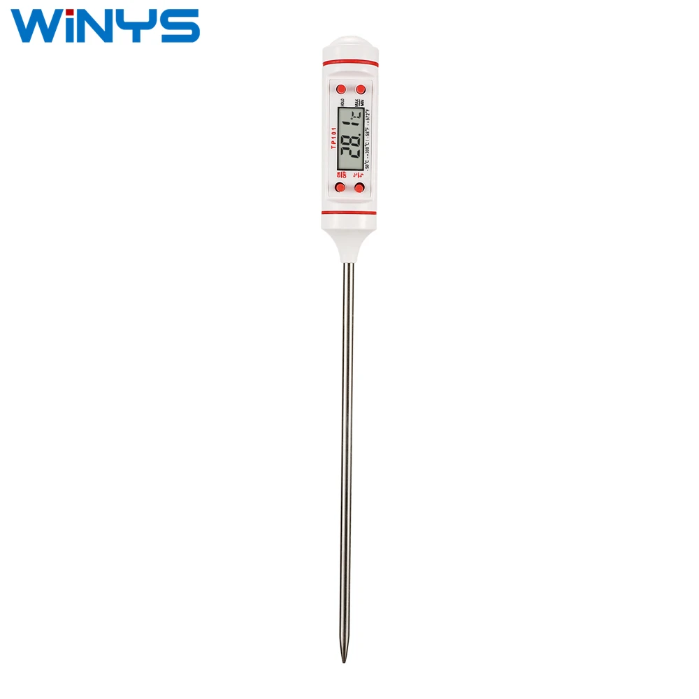 
Tp-101 Digital Meat Thermometer Cooking Food Kitchen Bbq Probe Water Milk Oil Liquid Oven Thermometer Digital Tp101 