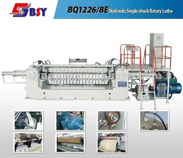 Сверхмощная машина для производства фанеры гидравлическая очистки древесного шпона с одним патроном