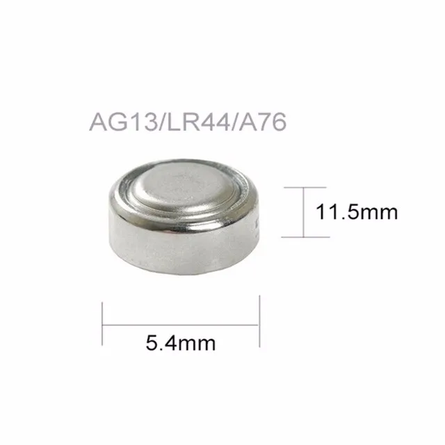Mercury Free 1.5V Alkaline button cell battery AG13/LR44