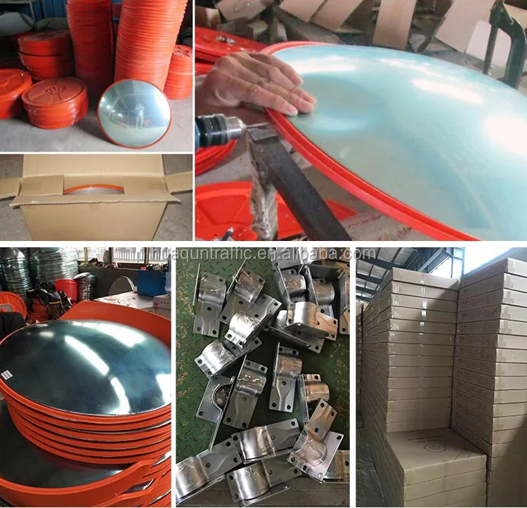 Aging Resistant 60cm Parking Lots Convex Mirror Indoor