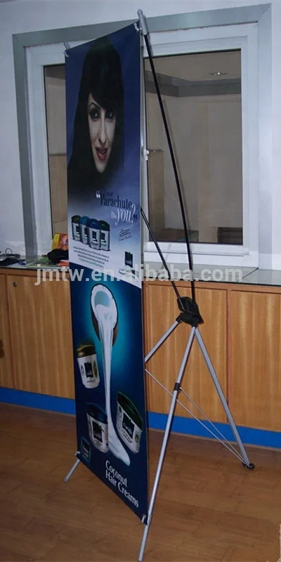Special design foor standing banner aluminum frame lightweight butterfly X banner stand
