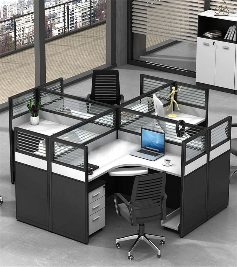 (HX-9EPF32) современный 4/6/8 кабины офисной мебели алюминиевый рабочей станции офисная