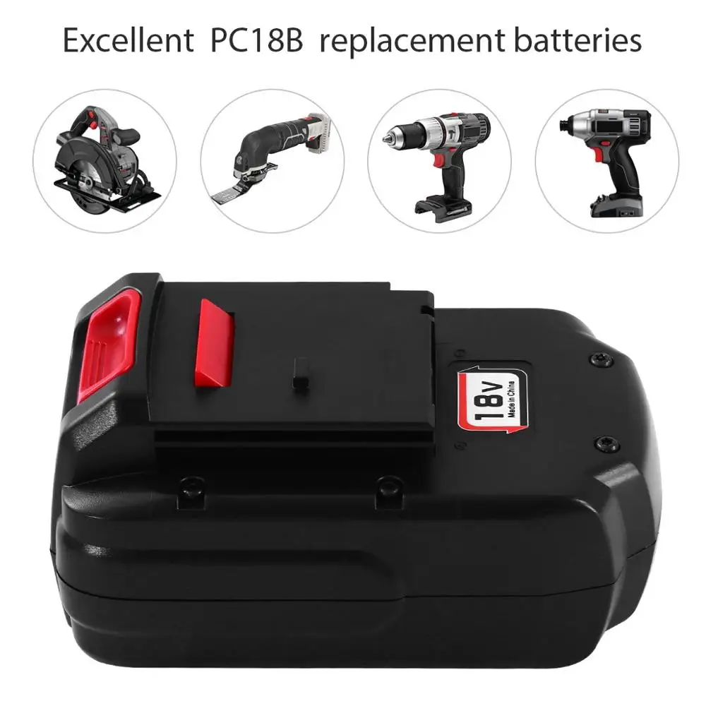 
18V 3Ah NiCd Battery Pack Replacement Deep Cycle for Porter Cable PC18B Cordless Power Tools Batteries 