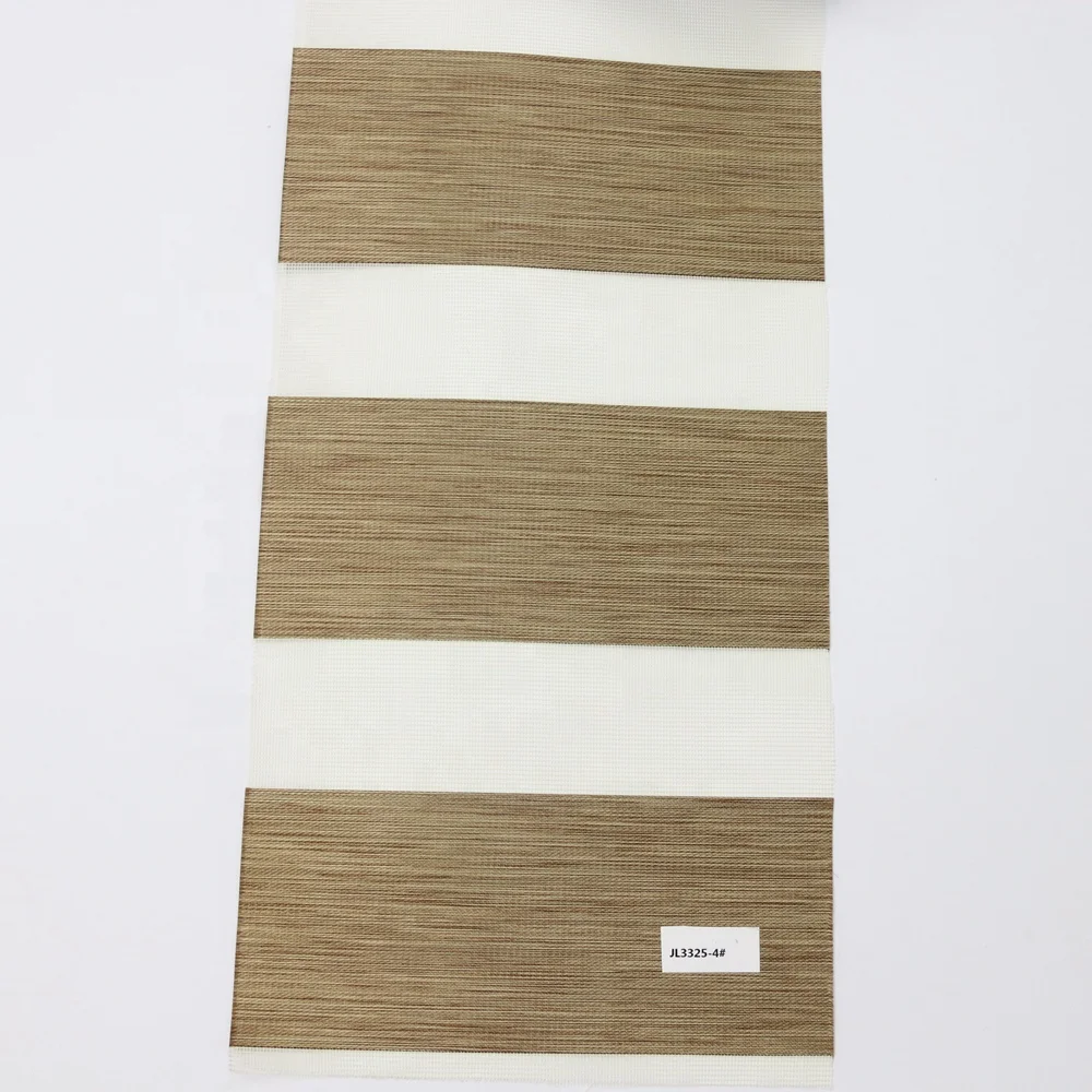 
JIANI Modern Design High Quality Horizontal Blackout White Double Layer Day And Night Windows Zebra Roller Blinds 