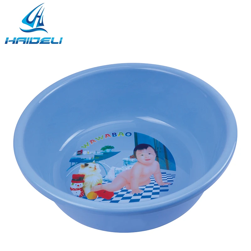 Bathroom &Kitchen Colorful Round Plastic Basin for Wash Face