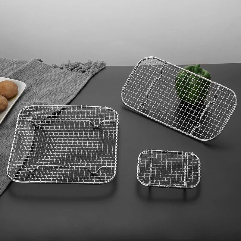 
Stainless Steel Cooling Rack Wire Grate Fit Half Sheet Pan,use at Smoking, Baking,BBQ,Drying Rusty Proof Steel Wire Mesh Net 
