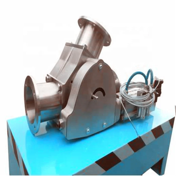 2 way stainless steel pneumatic diverter valve for bulk material conveying