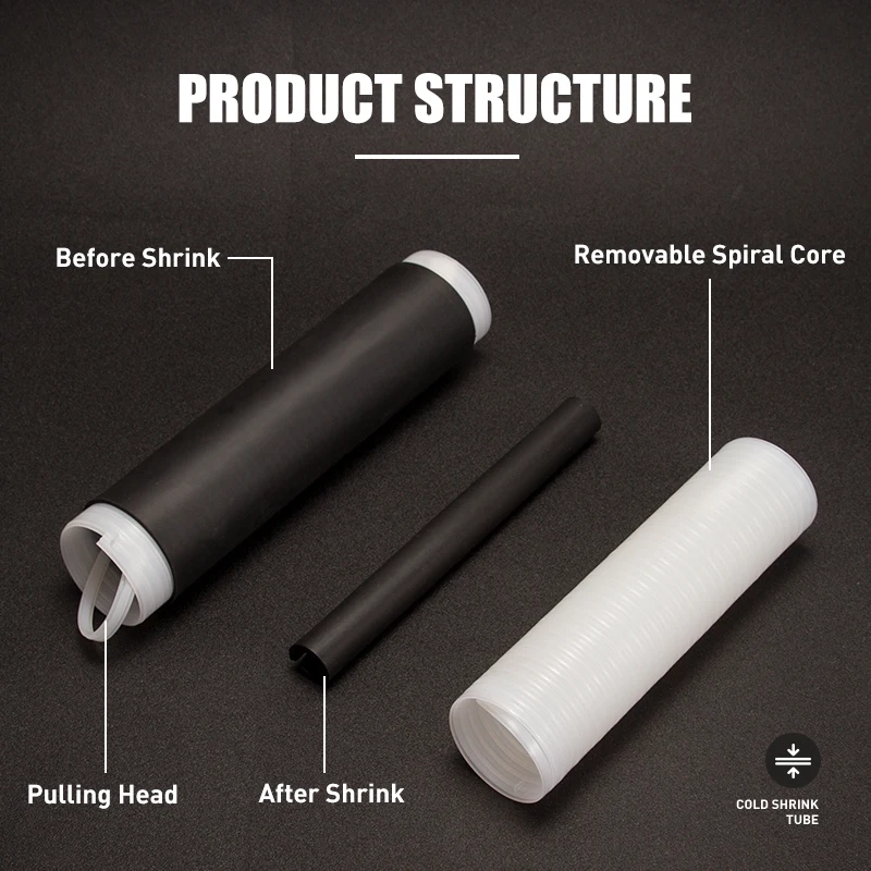 EPDM Rubber Cold Shrink Tube For Communication Cable