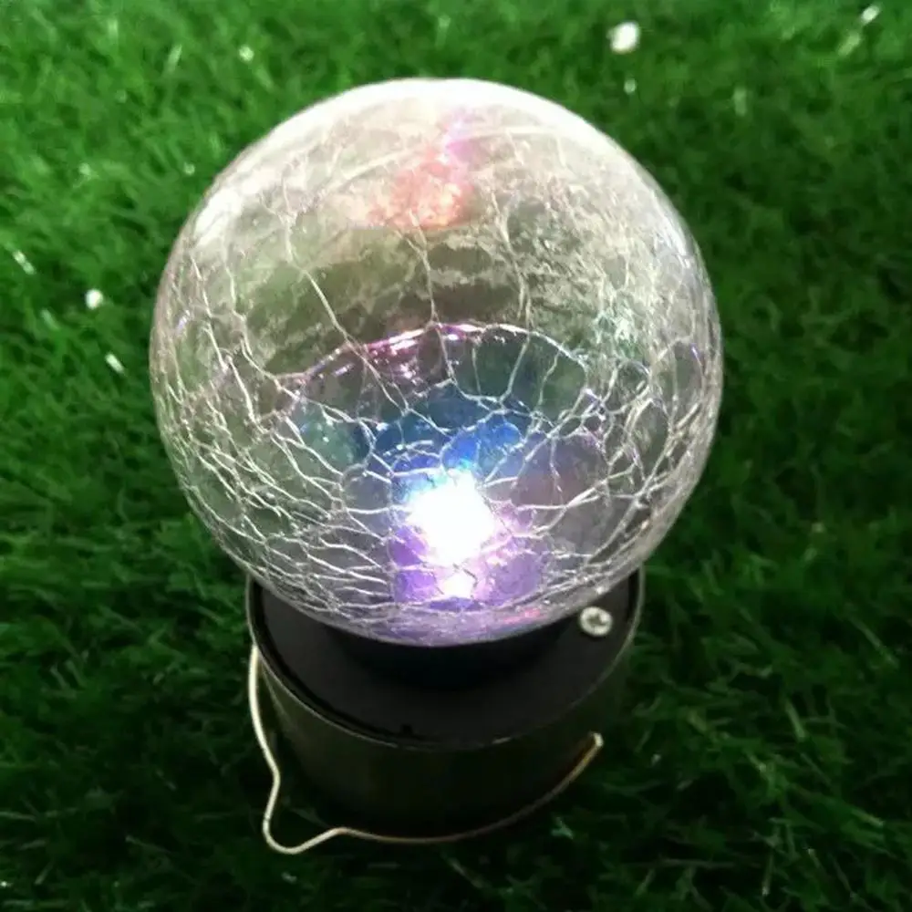A New Type of Solar crack Ball hanging Garden Lamp with LED Light Control  Outdoor decorative lamp