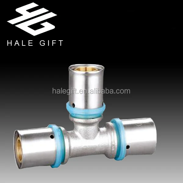 Flexible Joint Press Fitting for Pex Pipe with Stainless Steel Pipe