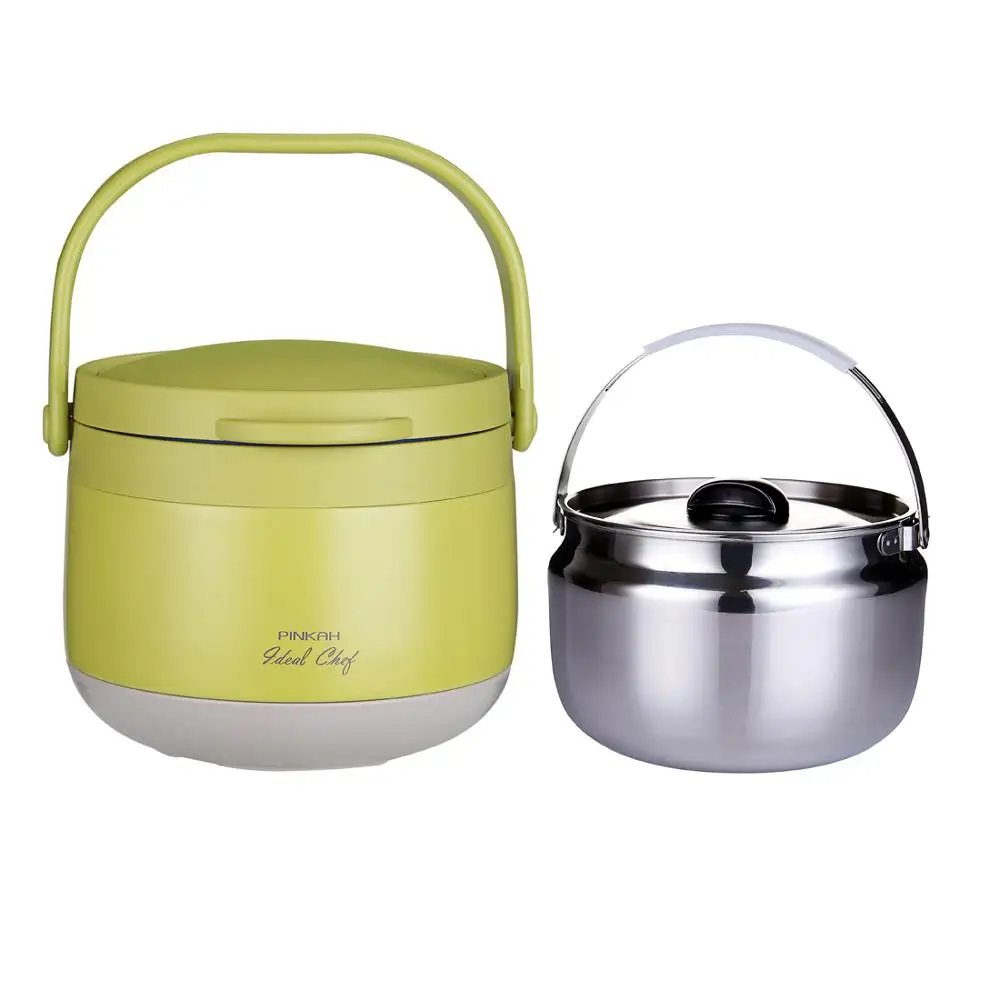 
PINKAH Wholesale Magic Eco Food Warmer Pot Double Wall Vacuum Insulated Non-Electric Thermal Cooker 