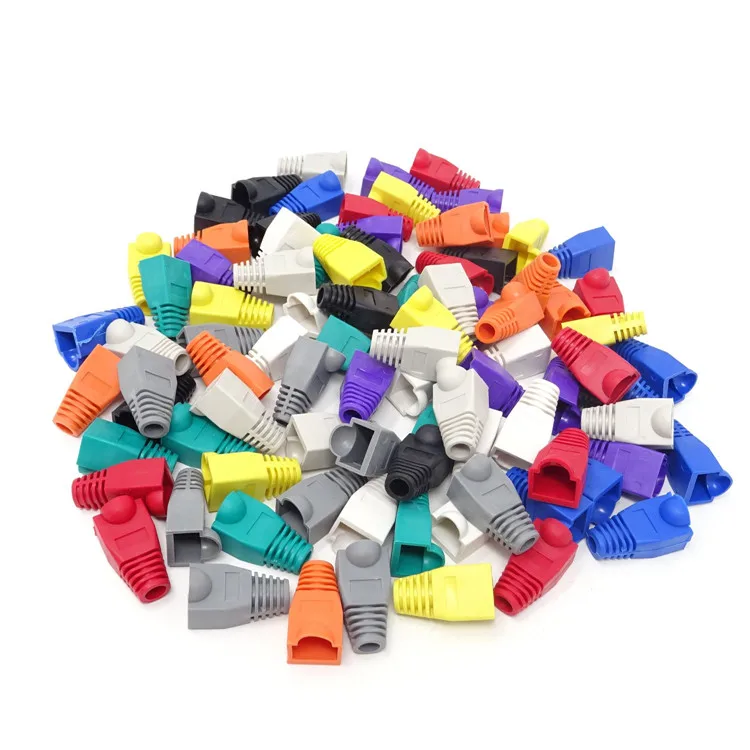 Soft Plastic cable plug cap network rj45 connectors boots