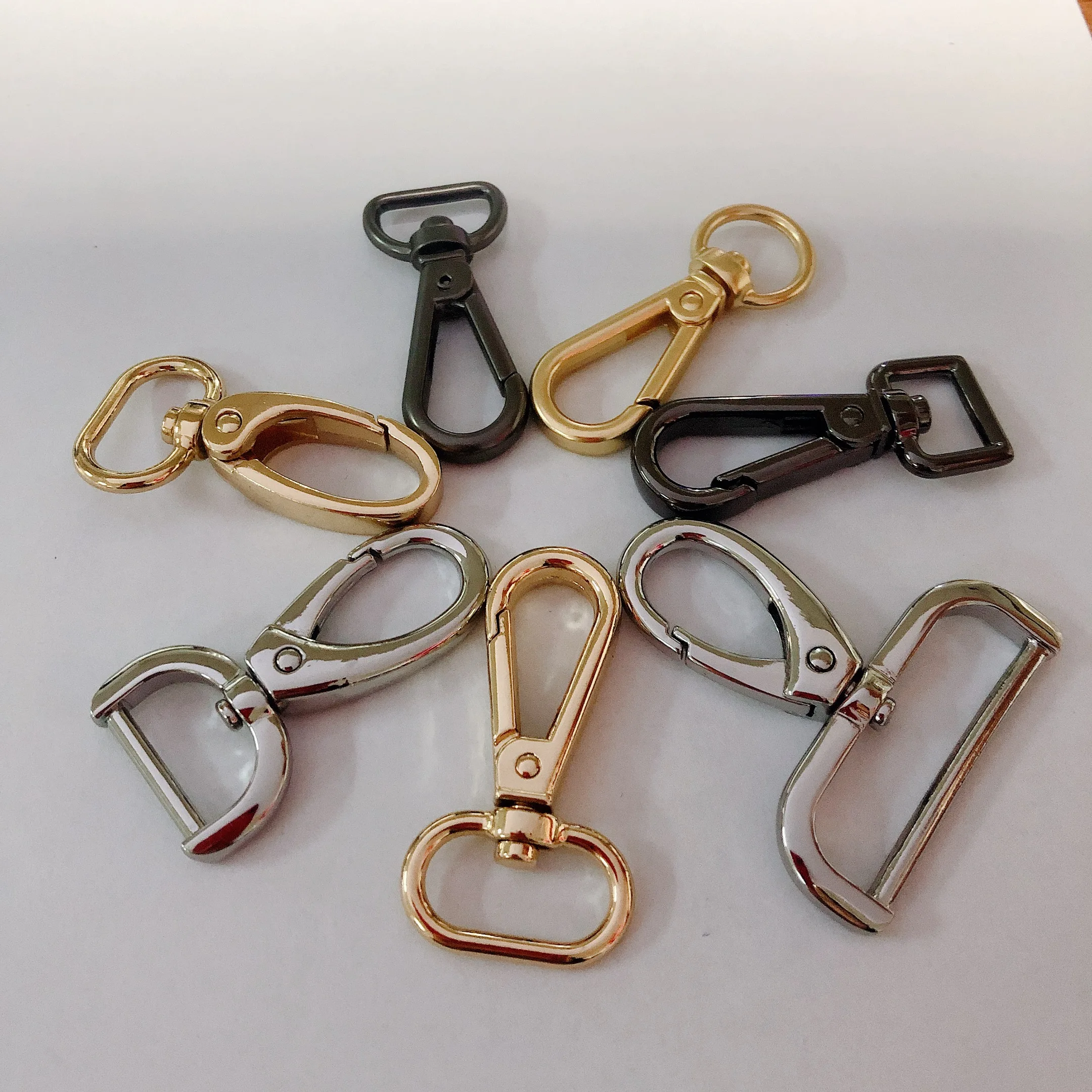 
YK 1152 China new design high quality light gold zinc alloy metal nickel free swivel snap bog hooks g hook buckle for bags 