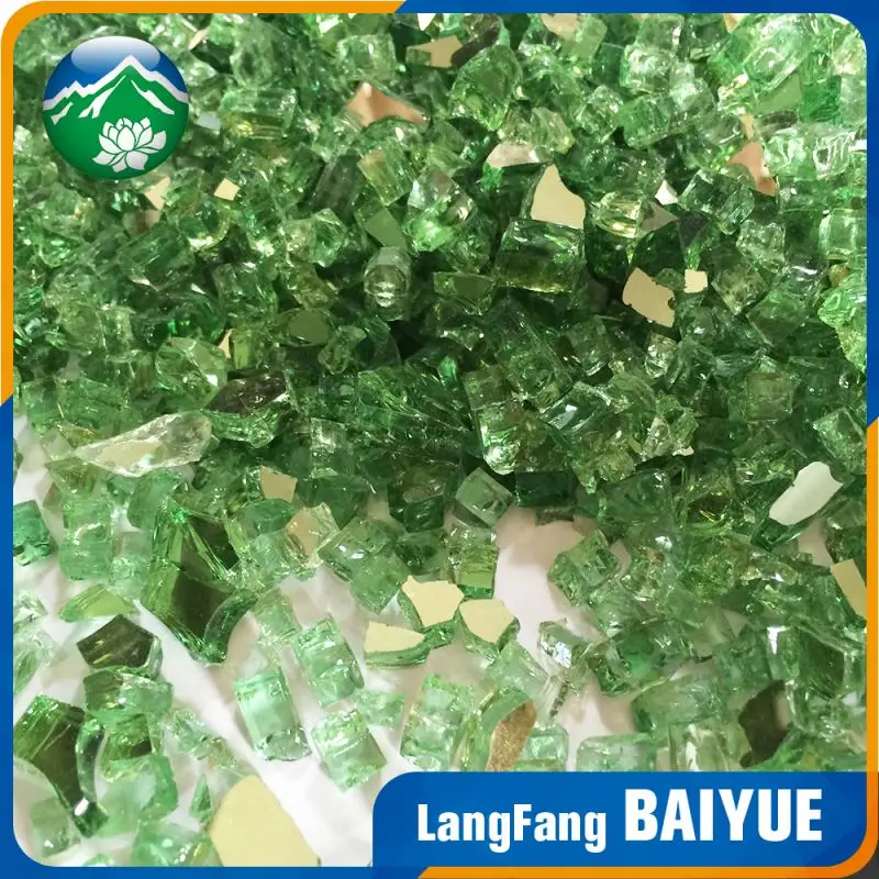 Высокое качество морской синий огонь стекло разбилось