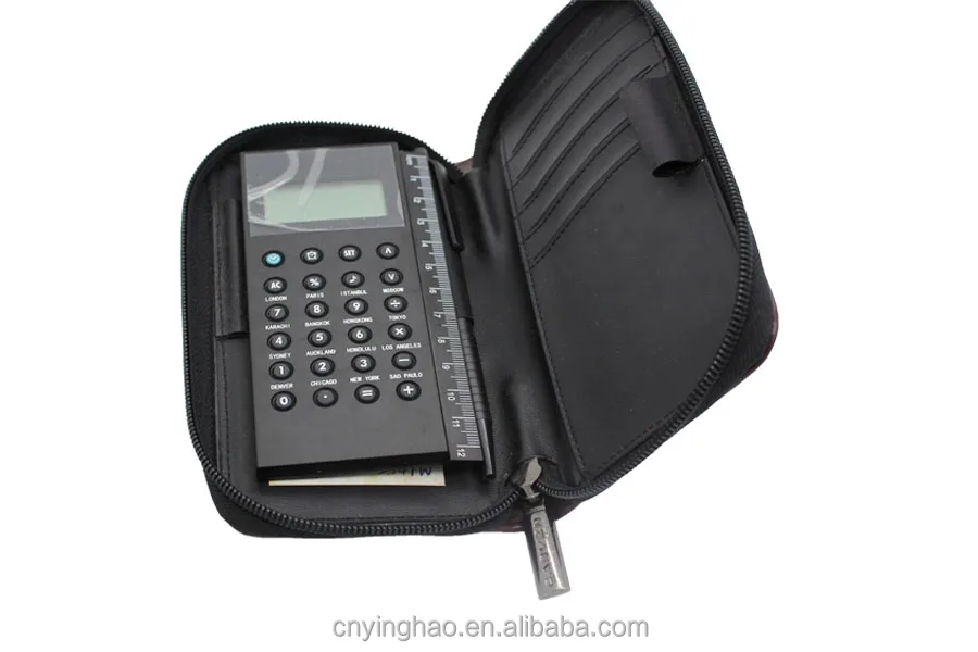 Многофункциональный автоматическая business card держатель с калькулятором и ручка, калькулятор Бизнес Держатель Карты