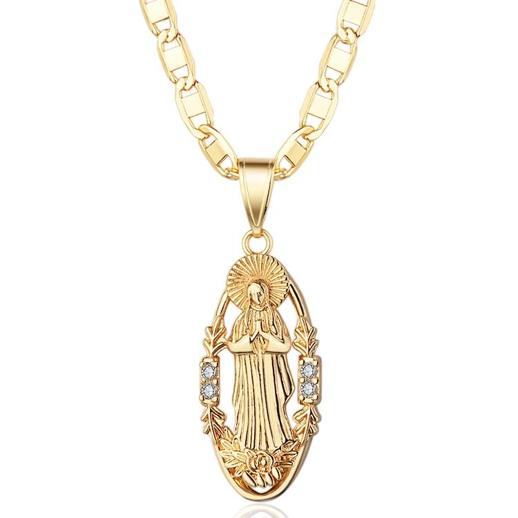 Bisuterias 18K Laminated Gold Wholesale Oro Bijouterie 2019 Best Selling CZ 14K Solid Gold Pendant For Womens or Ladies pendent