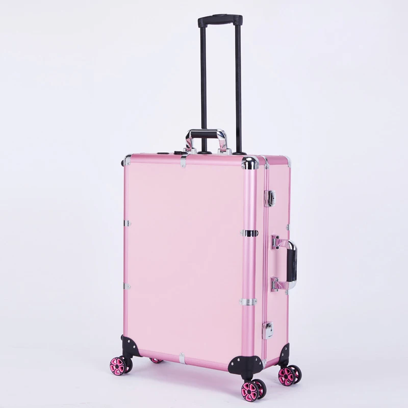 Professional Portable Lighted cosmetic case Aluminum makeup /cosmetic case