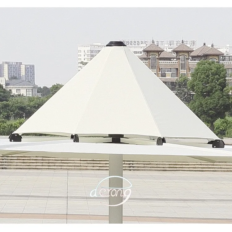 fancy design patio decoration umbrella/garden beach sun parasol & marble base