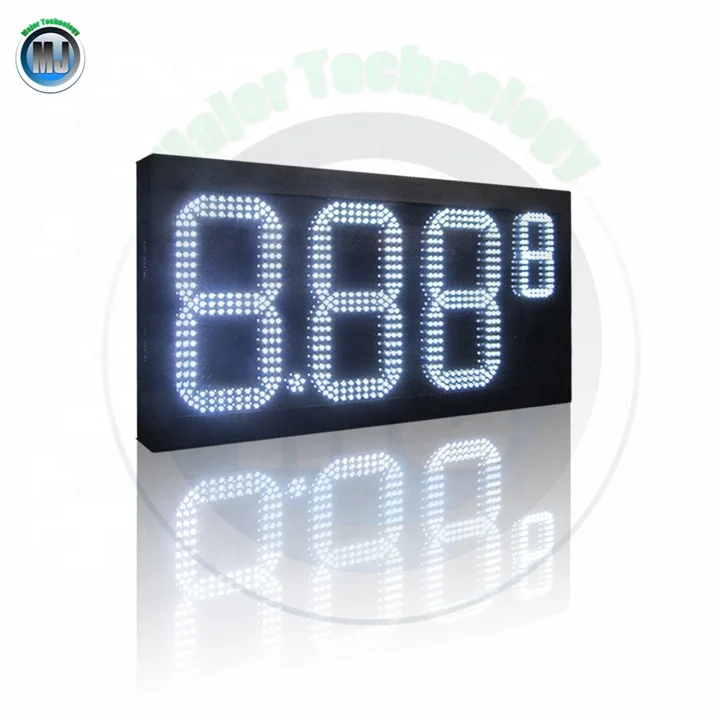 12 8.889 led gas price board for station