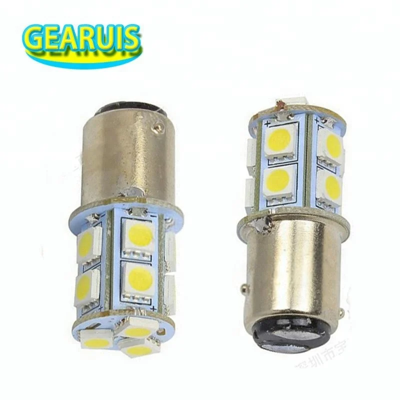 P21/5W S25 1157 BAY15D 13 SMD 5050 LED For auto car light brake light DC 12V white red blue yellow