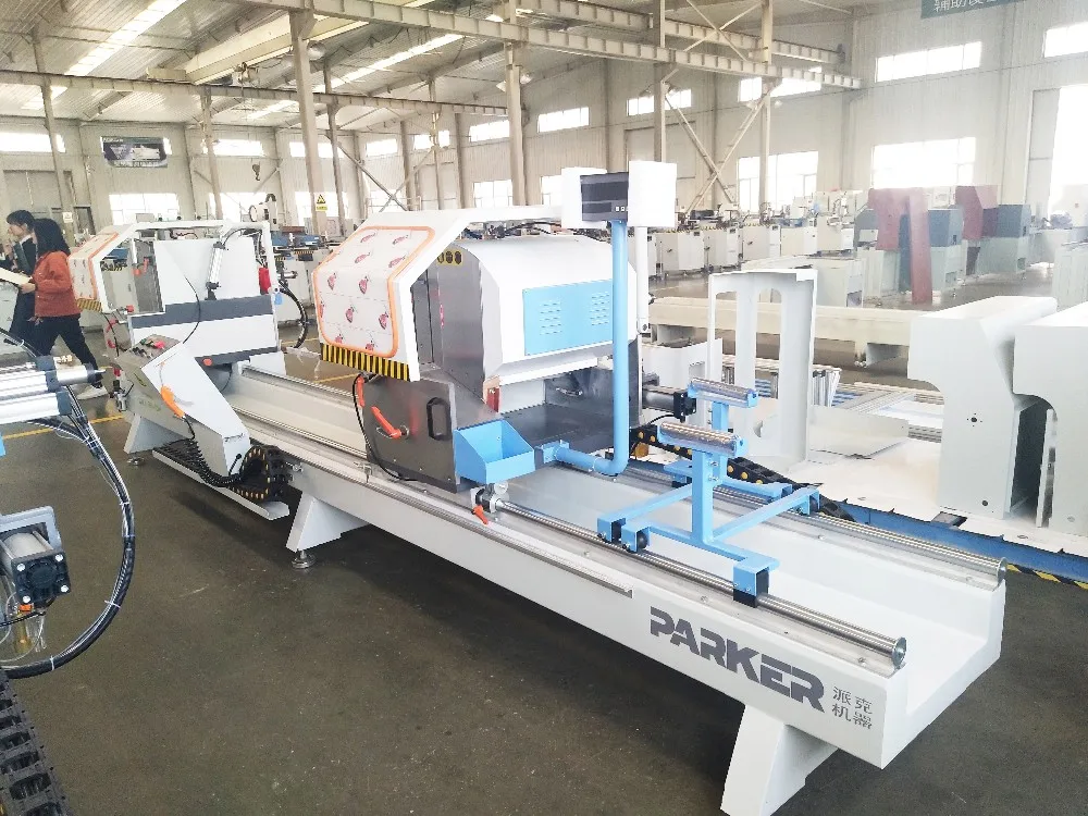 Double head cutting saw for aluminum profile cutting use