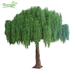 High simulation outdoor landscape artificial  weeping willow plants trees