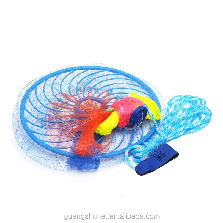 long recycle nylon monofilament floating fly hand throw Cast landing carp foldable fishing net mesh