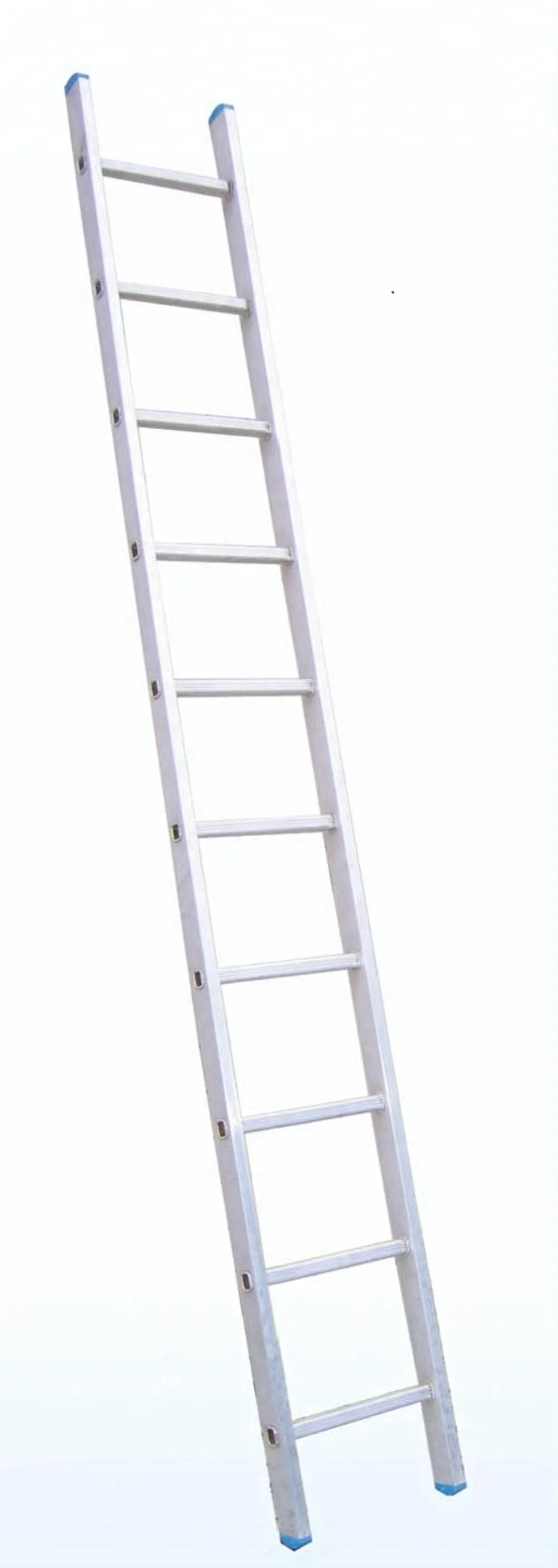 8M Orange and Galvanized Straight Steel Scaffolding Ladders