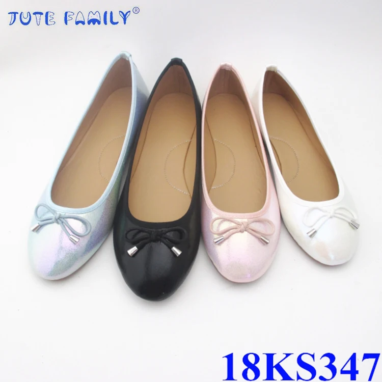 Wholesale Spring Summer PU Material Women Flats Ladies Ballet Casual Shoes