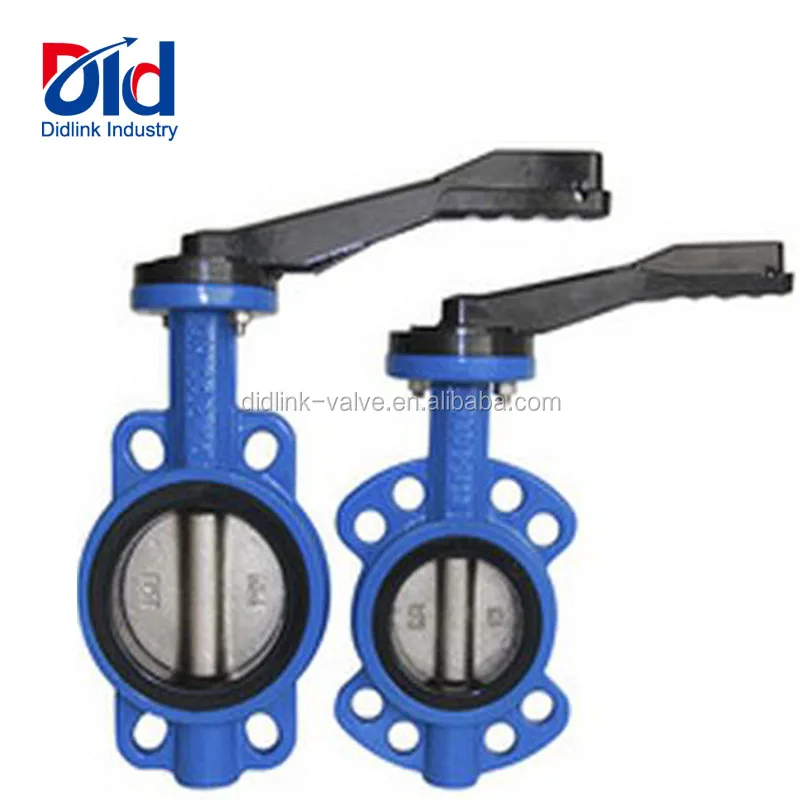 4 Inch Handle Cast Iron Harga Kitz Price Rubber Seal Wafer Type  Butterfly Valve