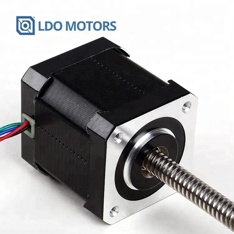 China Manufacture Tr8x8 300mm length Leadscrew Nema 23 hybrid Non-captive linear actuators Stepper motor for Robotic Machine