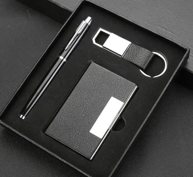 Small MOQ Elegant and beautiful new gift sets include card holder gift set with pen