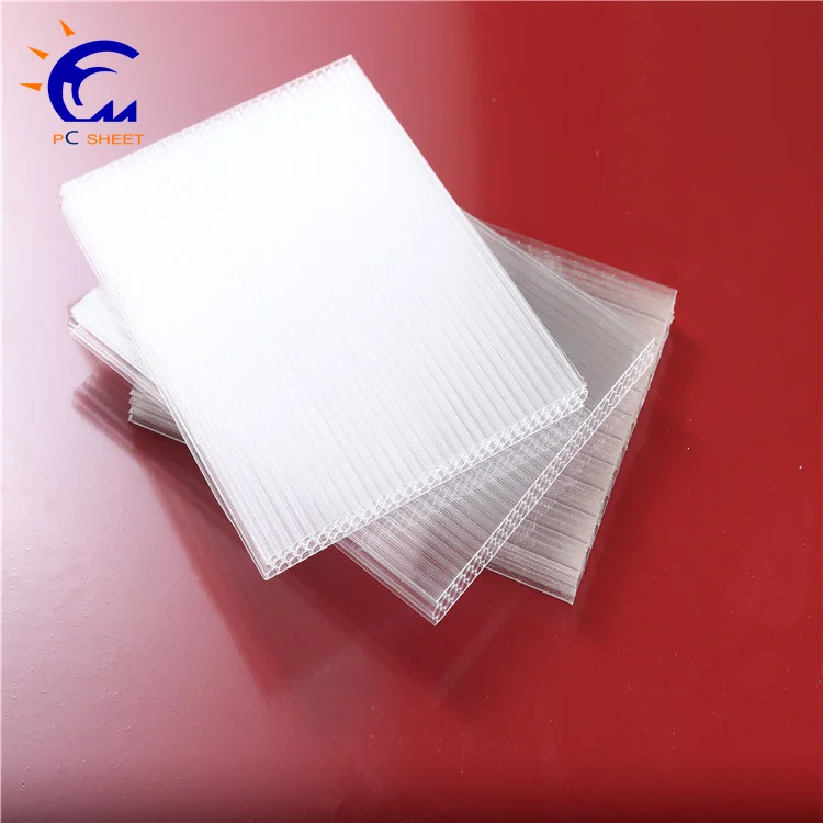 Plastic polycarbonate honeycomb panels for outdoor use
