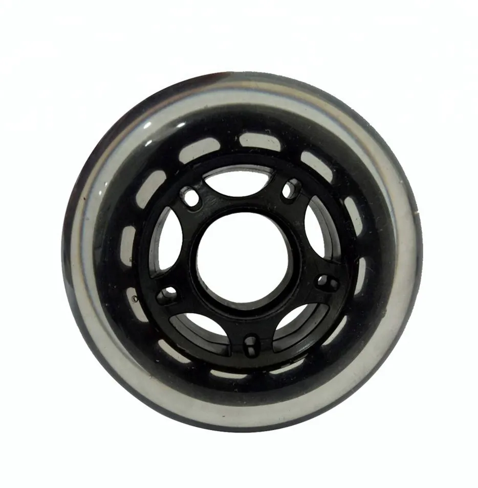 Skateboard spare parts 100mm 4 inch scooter solid tire pu caster wheel
