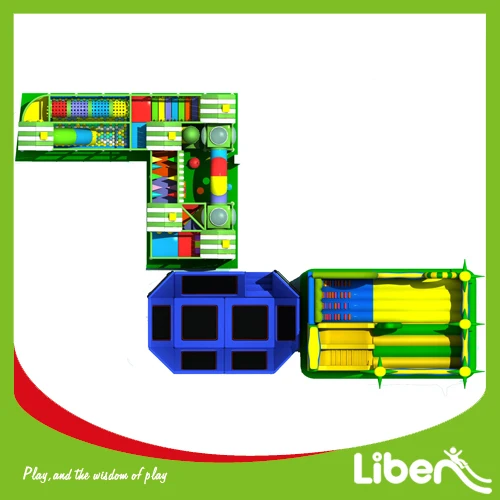 New Design Drawings Children Amusement Park Equipment with Jumping Trampoline, Inflatable Toys and Indoor Maze Playground