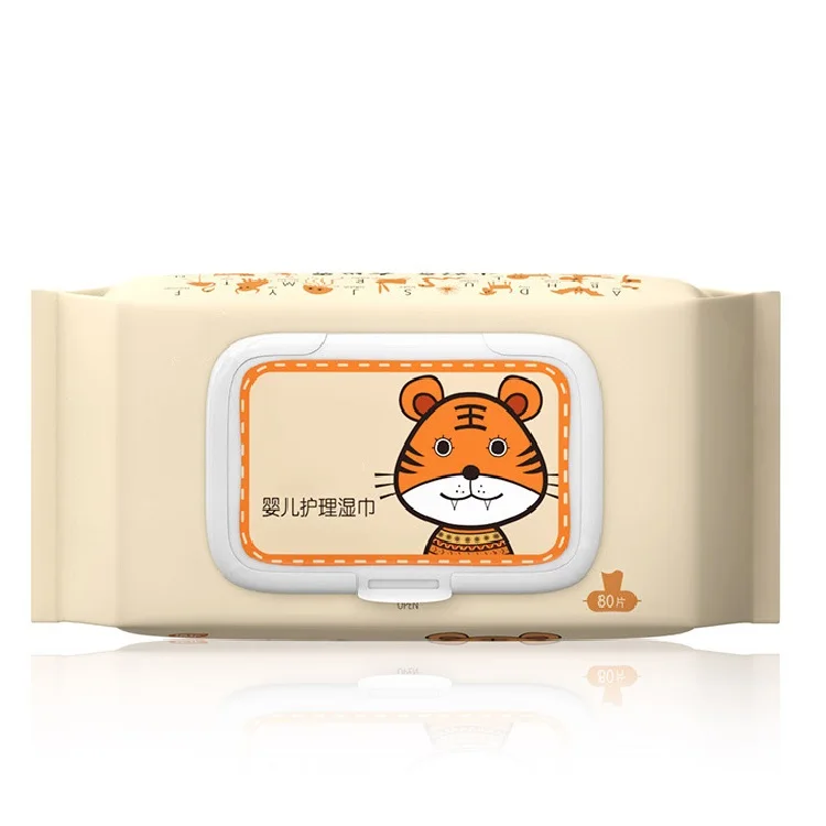 Private Label large Baby Wipe  disposable flushable unscented 100% biodegradable & non alcohol baby wet wipes