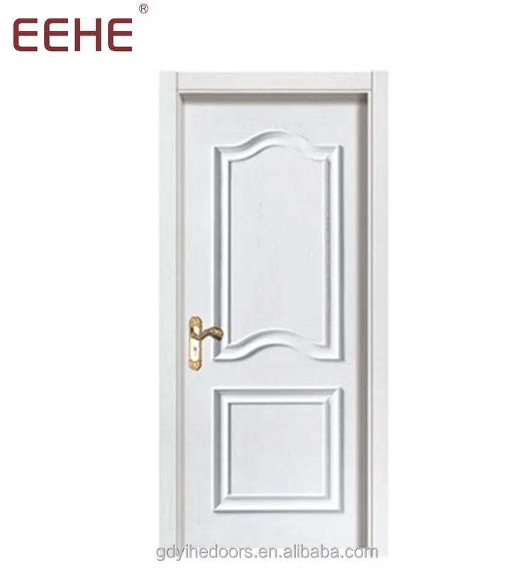 
white design wood pvc bathroom door 