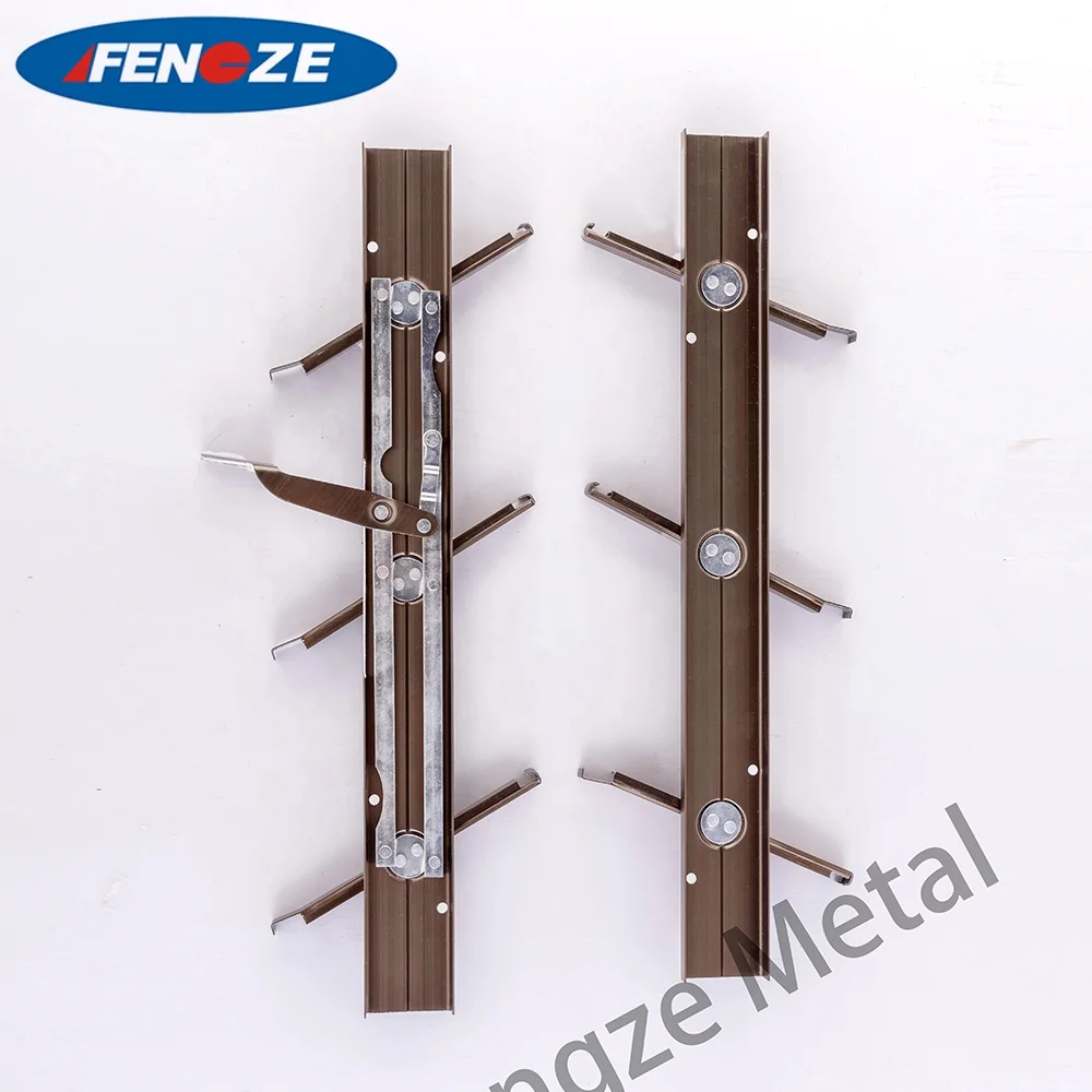 B2 Metal window shutters adjustable glass louver 4 blades galvanized Aluminium Louver Window aluminum louvre frame