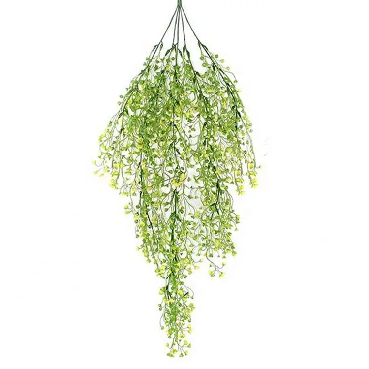 Artificial Leaf Plastic Green Plant For Indoor Decoration