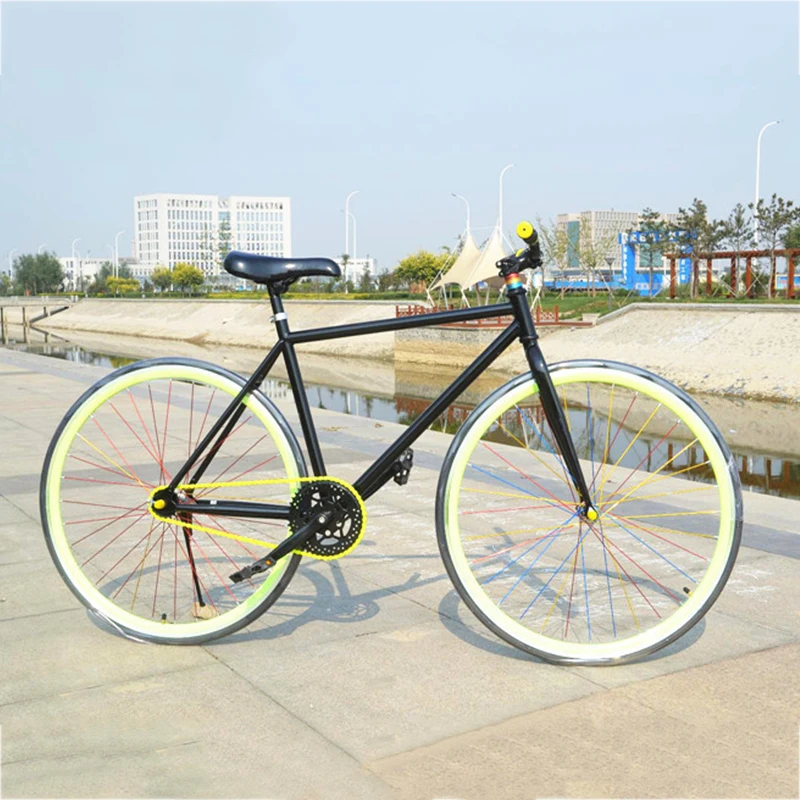 Заводская поставка, Высокоуглеродистая сталь, Односкоростной фиксированный велосипед