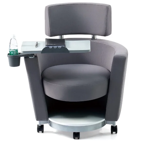 Mobile type training chair with removable castors for training room