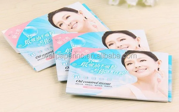 Oil Absorbing Sheets Cosmetic Facial Oil Blotting Paper