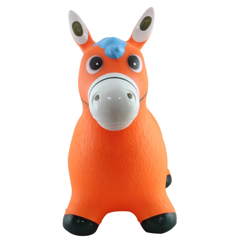 
PVC inflatable horse with color paint for kids 