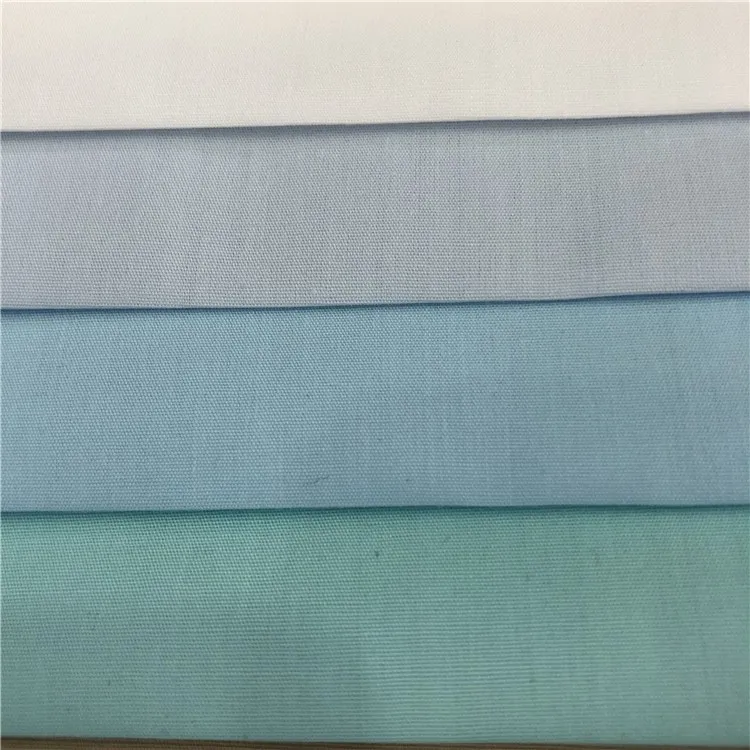 Light Thin Breathable Wicking TC 65/35 Poplin Fabric for Summer T-shirt