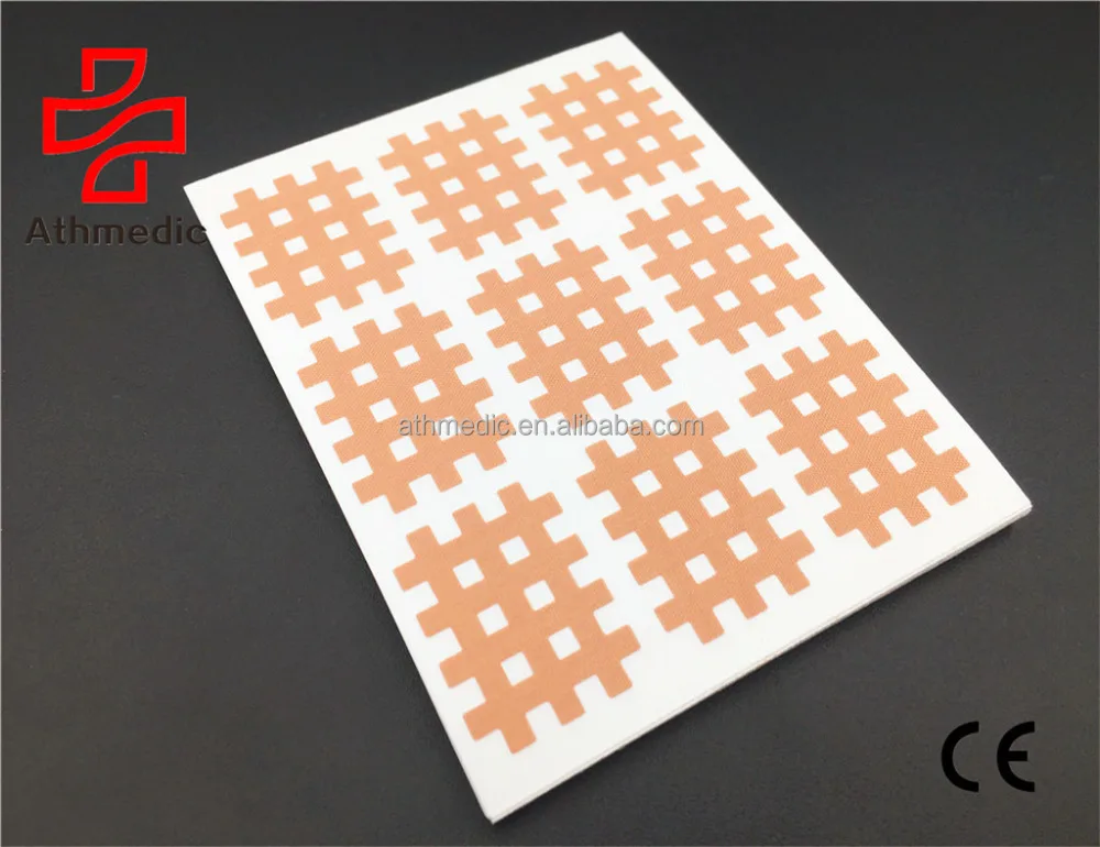 2022 Athmedic cure Sport Medical Therapy Physio Premium Acupuncture 6pcs Spiral cross Tape Pain Relief patches